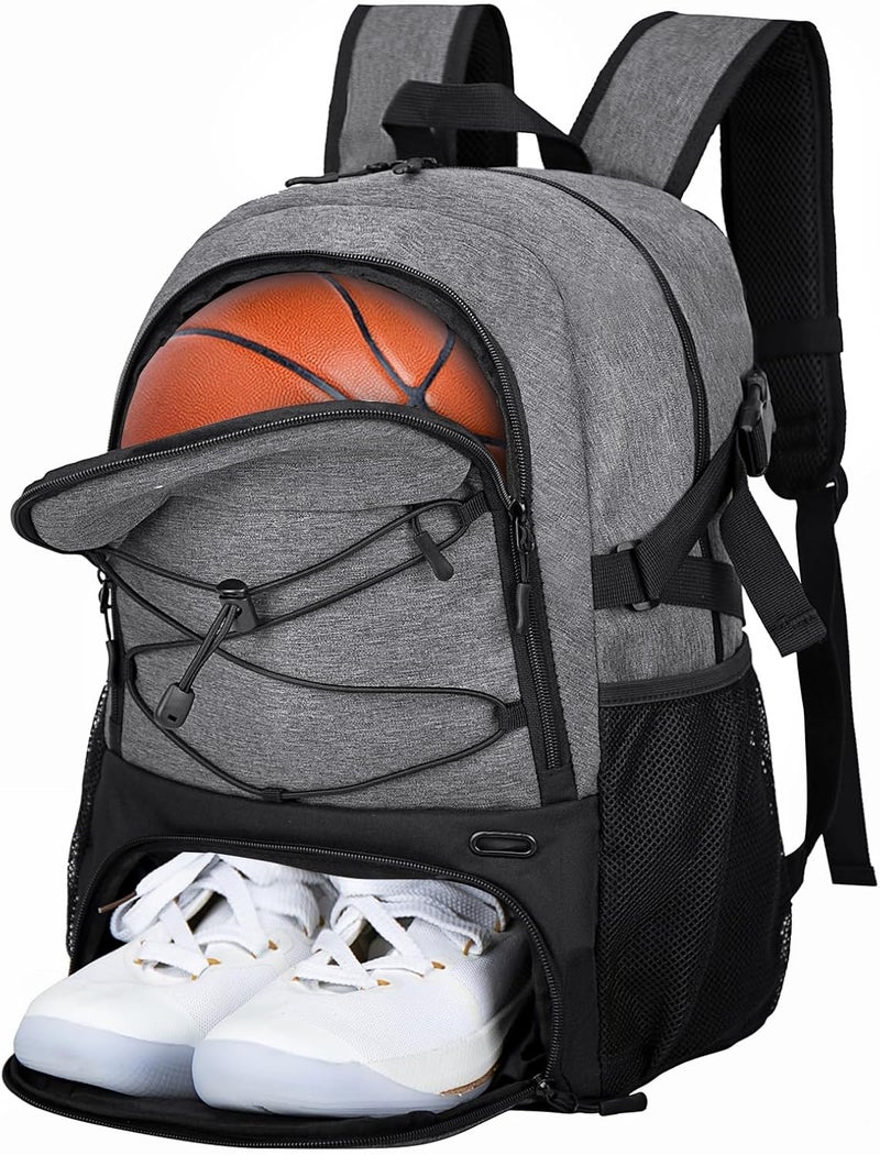 LARIPOP Basketball Bag,Basketball Backpack with Shoe Compartment and Ball Holder,Sport Bags for Soccer,Volleyball,Gym,Travel - Image 1
